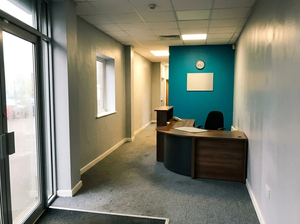 Professional commercial painting of a Bristol business premises