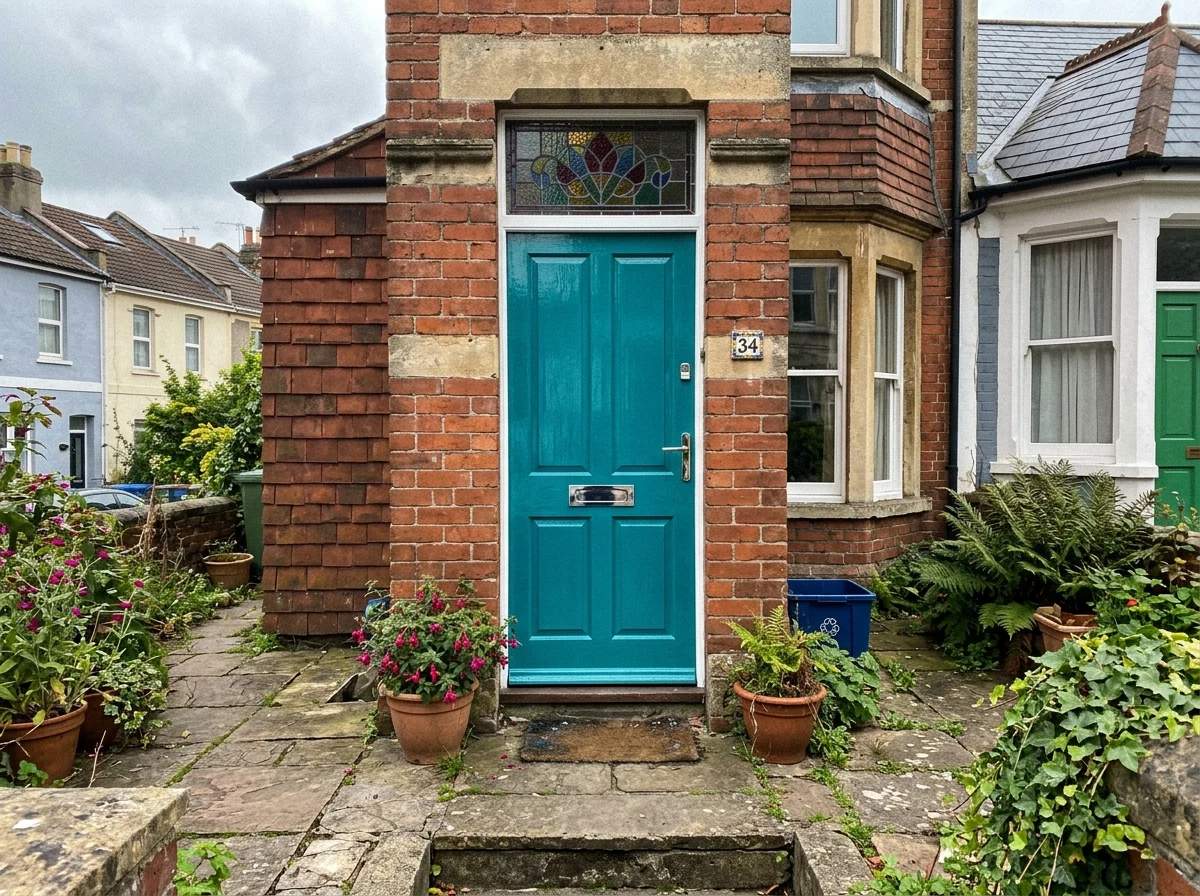 Georgian front door painting in Clifton, Bristol