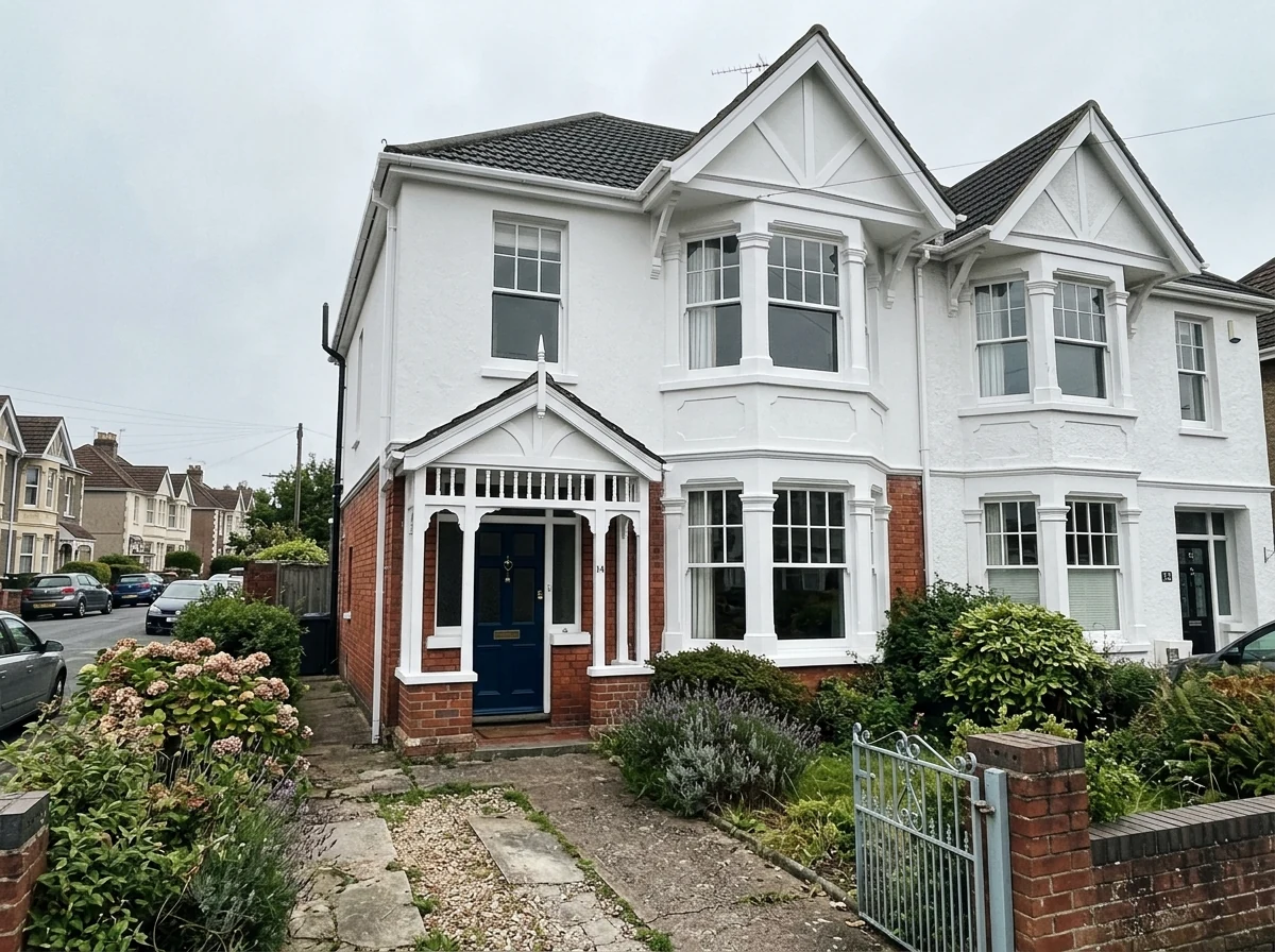 House painting project in Bristol, full property coverage by Brunel Decorators