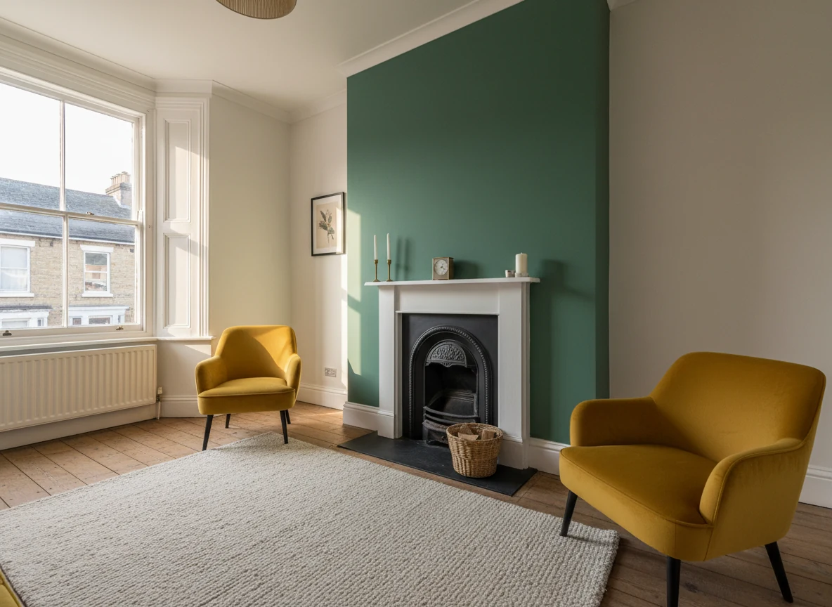 Professional wallpaper installation in a Bristol home